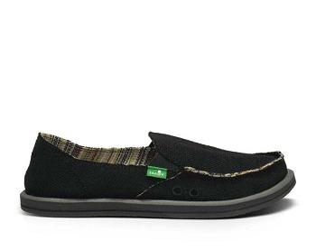 Sanuk Donna Hemp Skor Dam Svarta | Sverige 479WNB